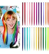 Dreamlover Extensions de cheveux colorés à clipser pour filles Cadeaux de Noël