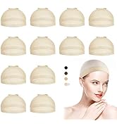 Dreamlover Lot de 12 bonnets de perruque Nude pour maintenir la perruque en place