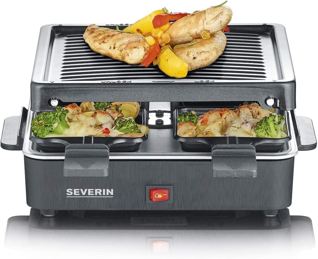 SEVERIN - raclette compacte 4 pers. 21x21 cm, antiadhésive, RG 2370