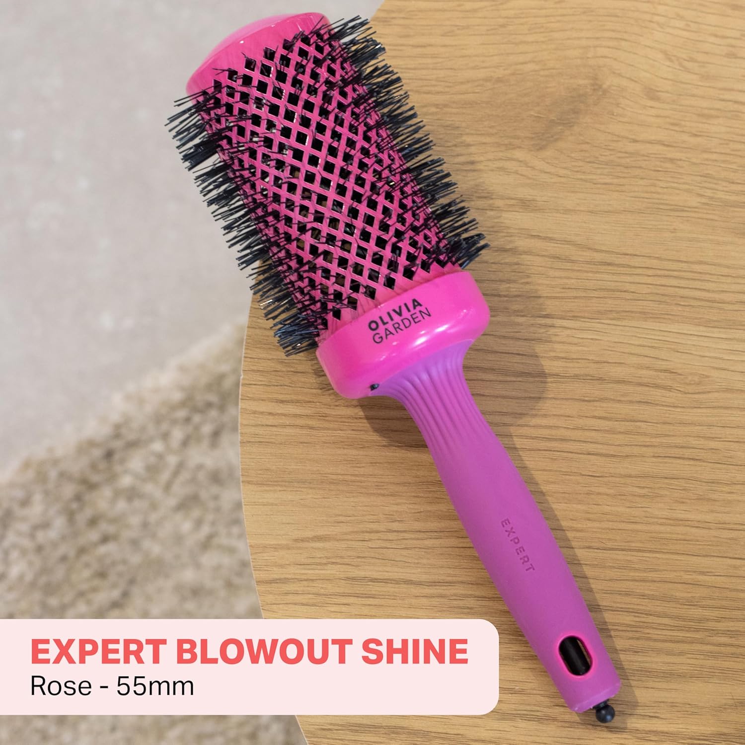 Olivia Garden - Expert Blowout Shine - brosse ronde céramique antistatique - brushing lisse et brillant