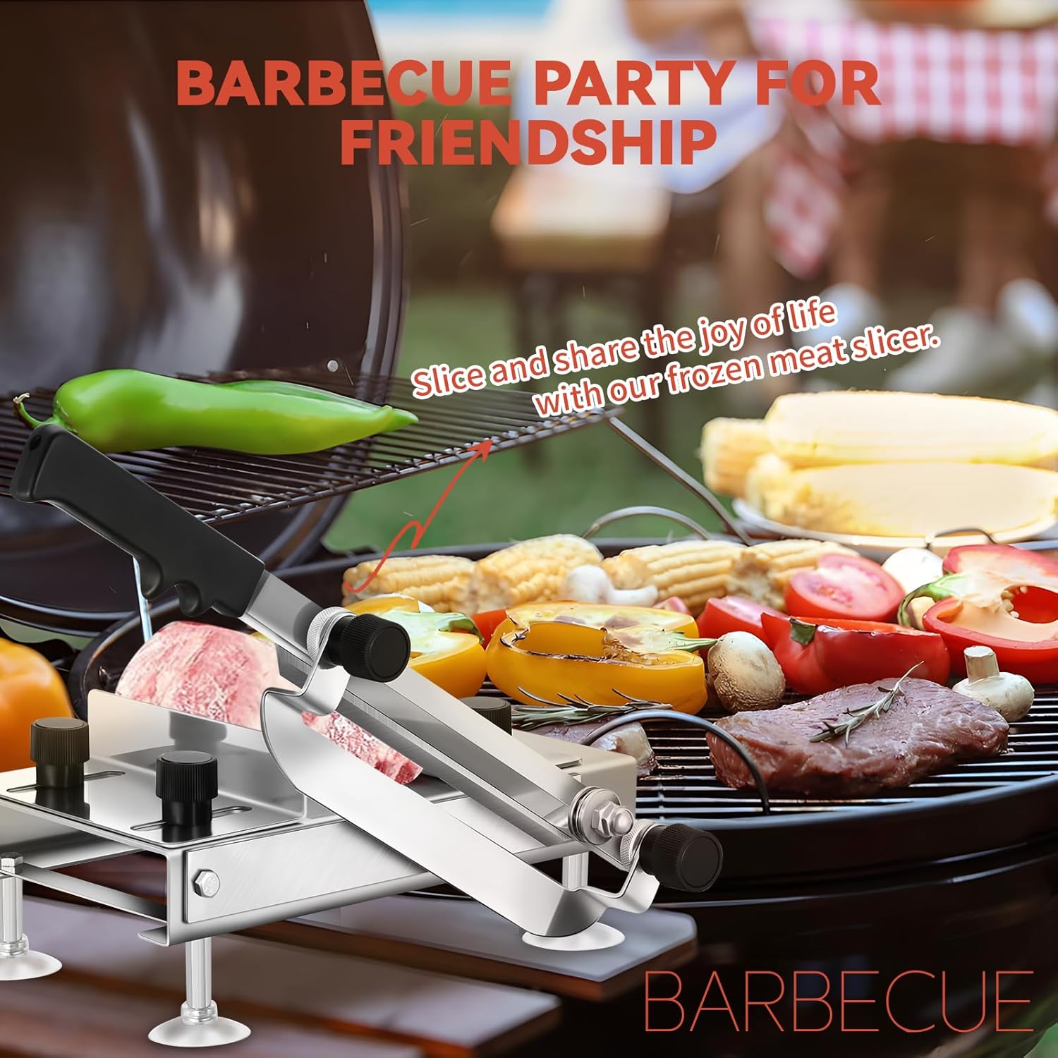 BAOSHISHAN – trancheuse manuelle à viande, coupe fine 24 cm, pour bœuf congelé, herbes et ginseng.