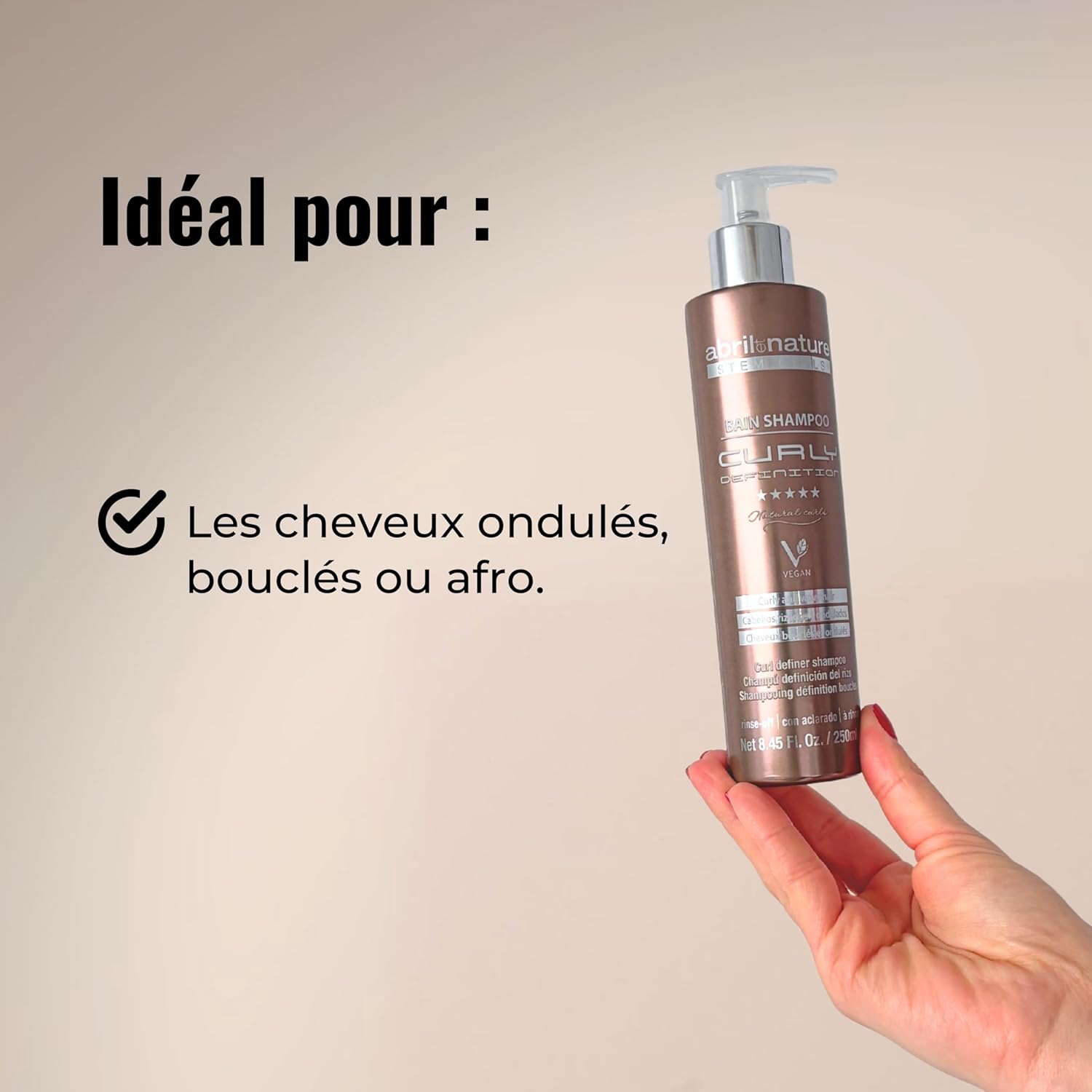 abril et nature - Curly Definition Pack - 550 ml - routine bouclée, protection chaleur
