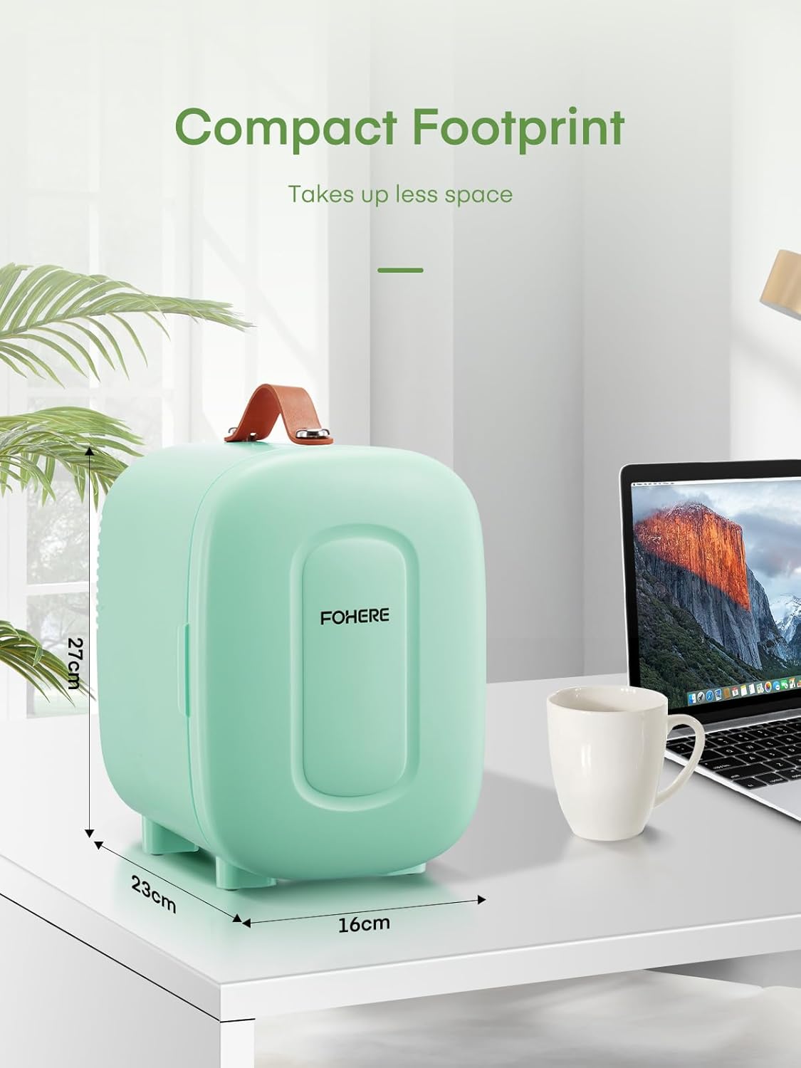 FOHERE - Mini frigo 5L - compact, silencieux, réversible