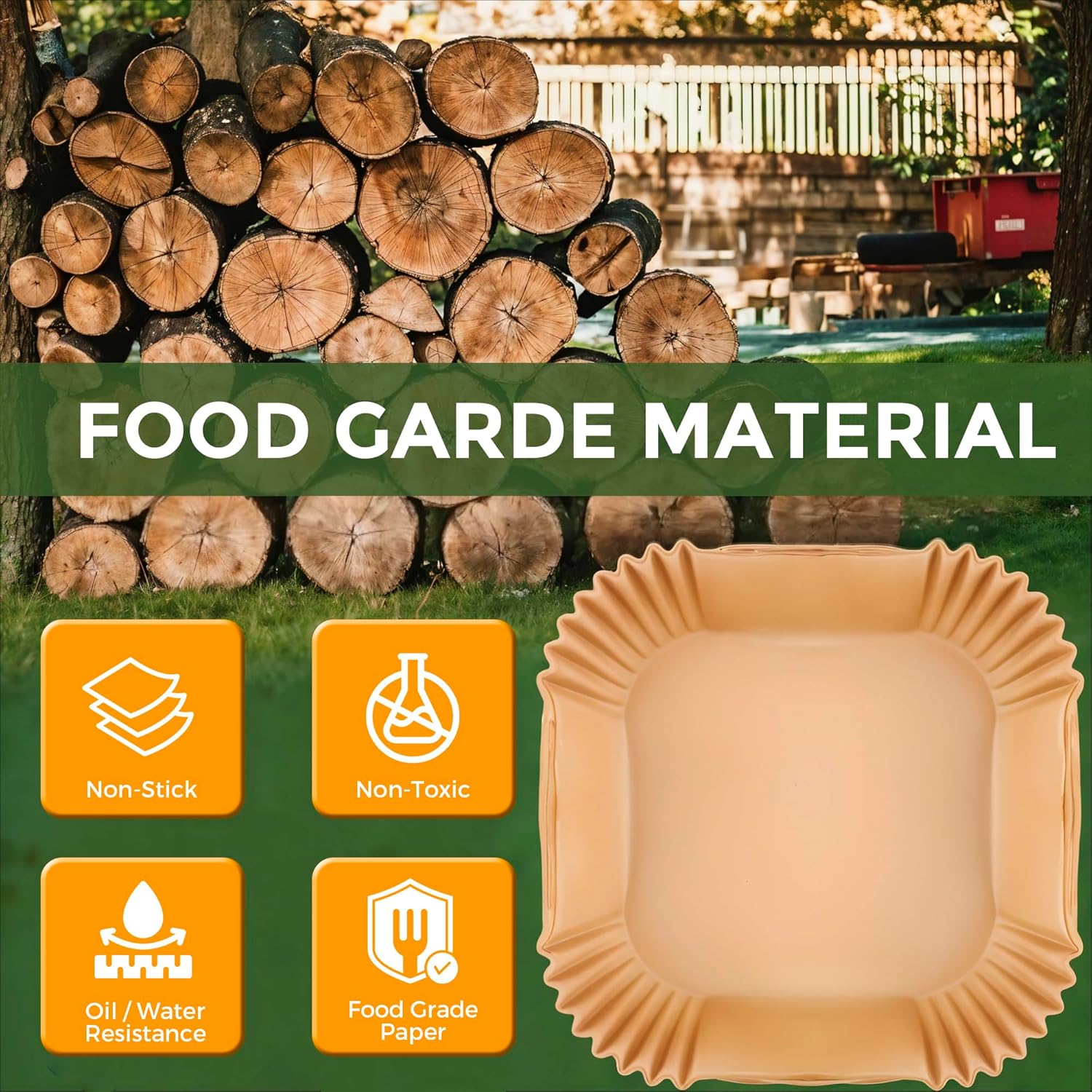 Doublures jetables pour friteuse - compatible 10L - lot 225 - accessoires antiadhésifs cuisson AF500UK