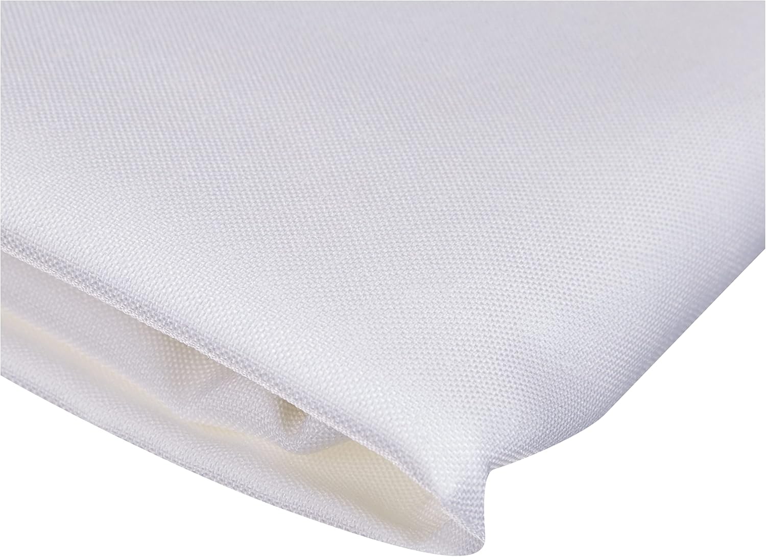Nappe rectangle polyester blanc - 140x200 cm - essentielle