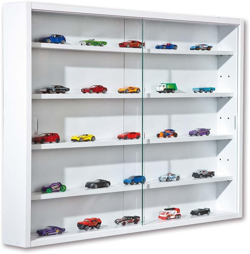 Inter Link - Vitrine murale collection, 80x60x9.5 cm, 5 compartiments