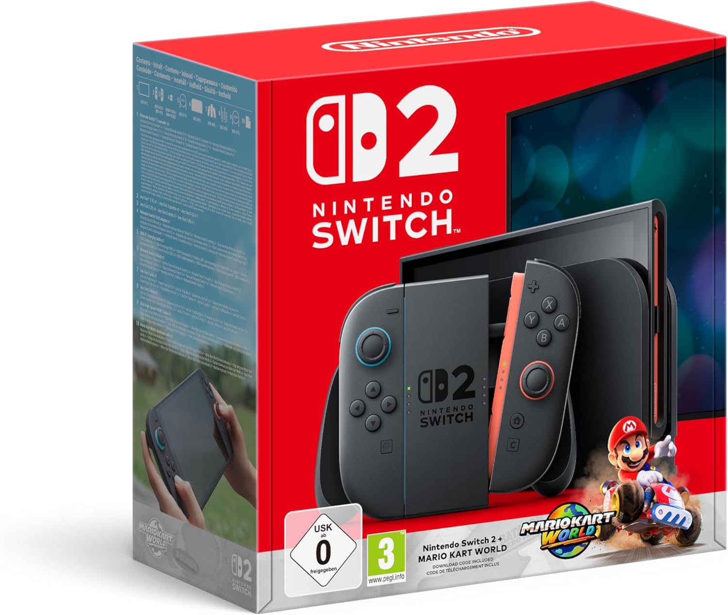 Nintendo - Switch 2 (série) - console portable - Mario Kart World inclus