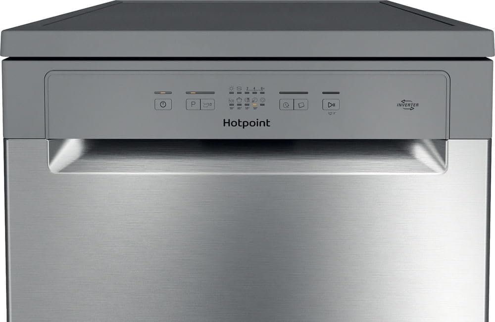 Hotpoint - Lave-vaisselle 60 cm, inox, 14 couverts, moteur inverter, 46 dB, H2FHL626X