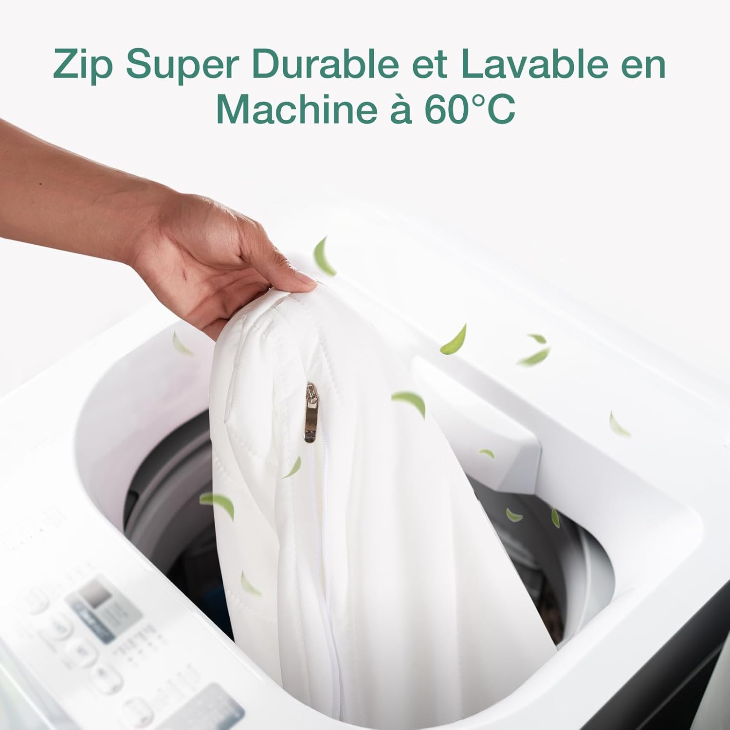 Novilla - Matelas mousse 7 zones - 160x200 cm - Housse amovible - 16 cm