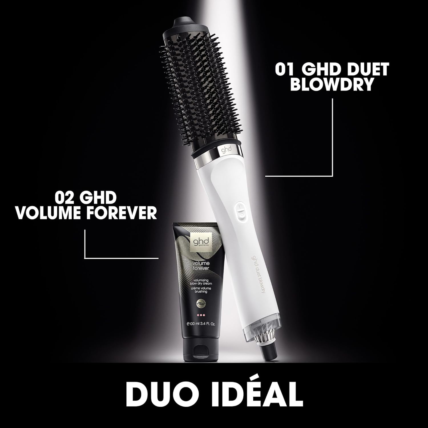 ghd - Duet Blowdry - Brosse 2-en-1 - sèche, coiffe sans dommage, volume