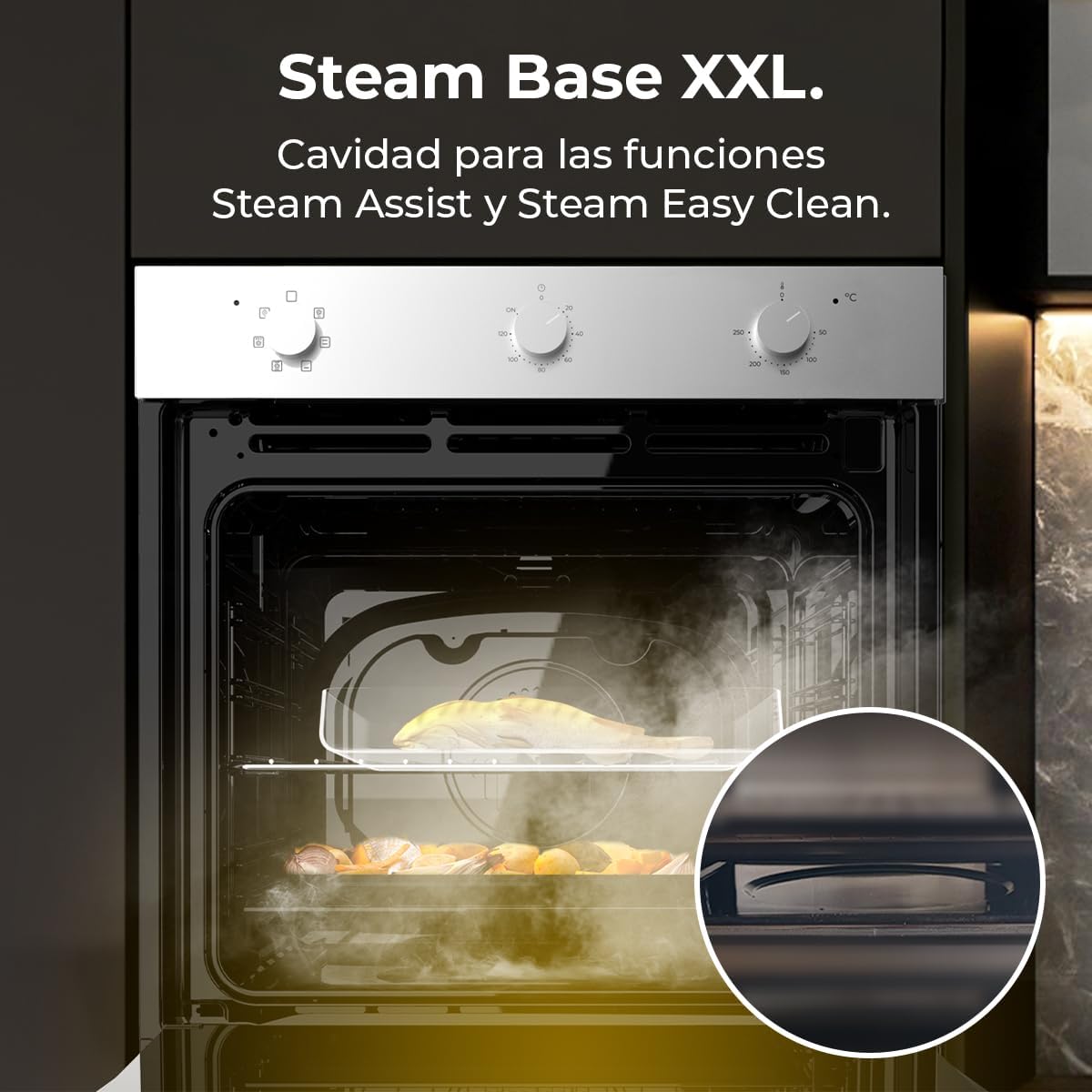 Cecotec - Four encastrable multifonctions, 70L, 6 modes, 2800W, classe A, M236000