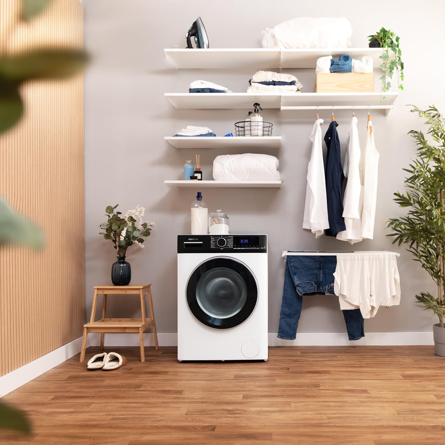 Cecotec - Bolero Dresscode 9610 Inverter - 2000W, 1400 tr/min, 15 programmes, vapeur, optimisation lavage - 9610 Inverte