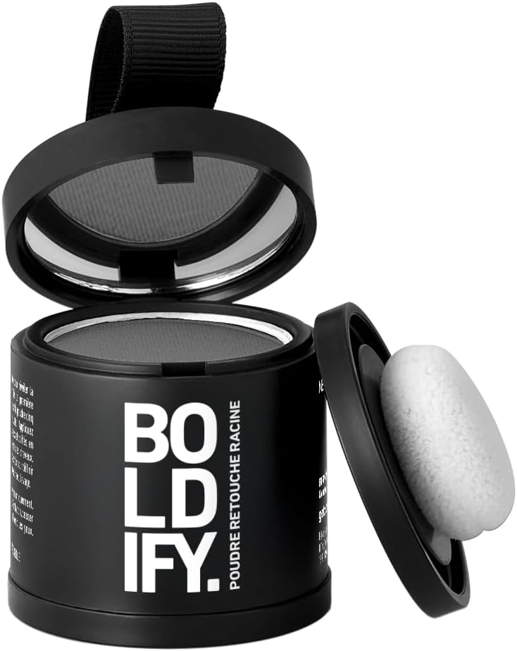 BOLDIFY - Poudre de racine cheveux gris - 10g - retouche instantanée, effet naturel