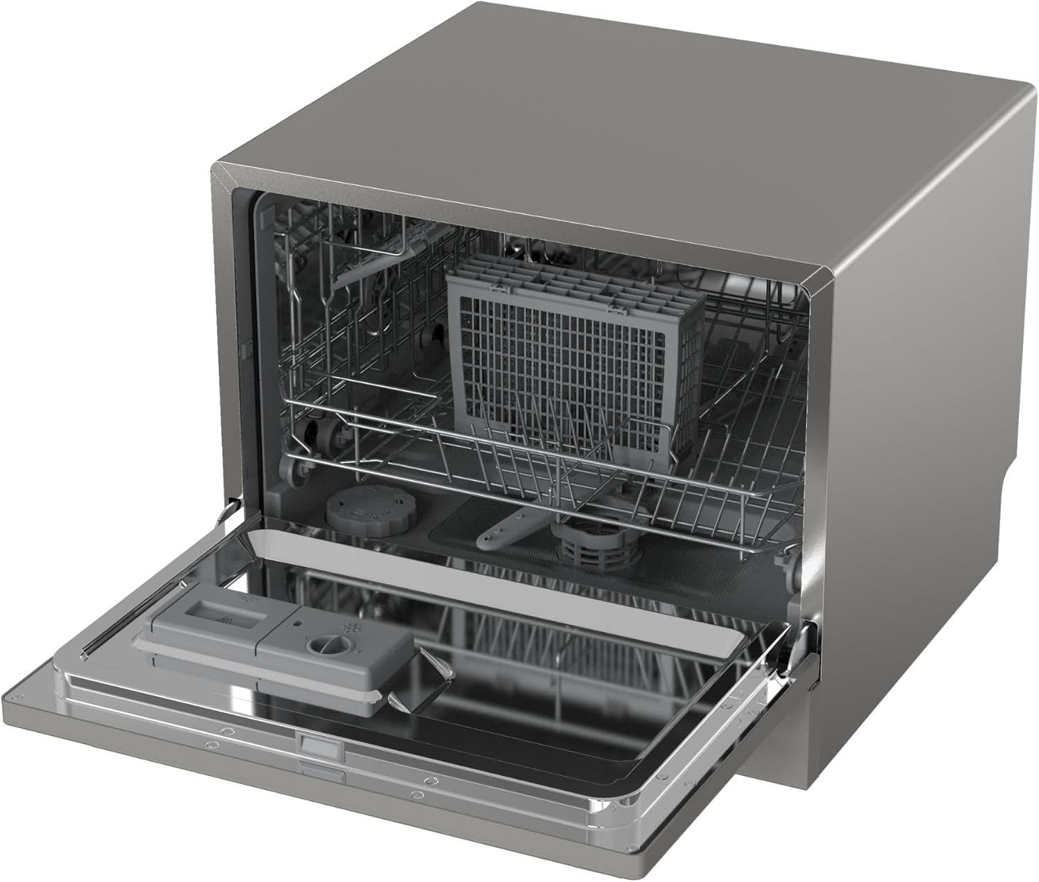 GEDTECH - Lave-vaisselle compact 6 couverts, 47 dB, départ différé, GLV6T47SL