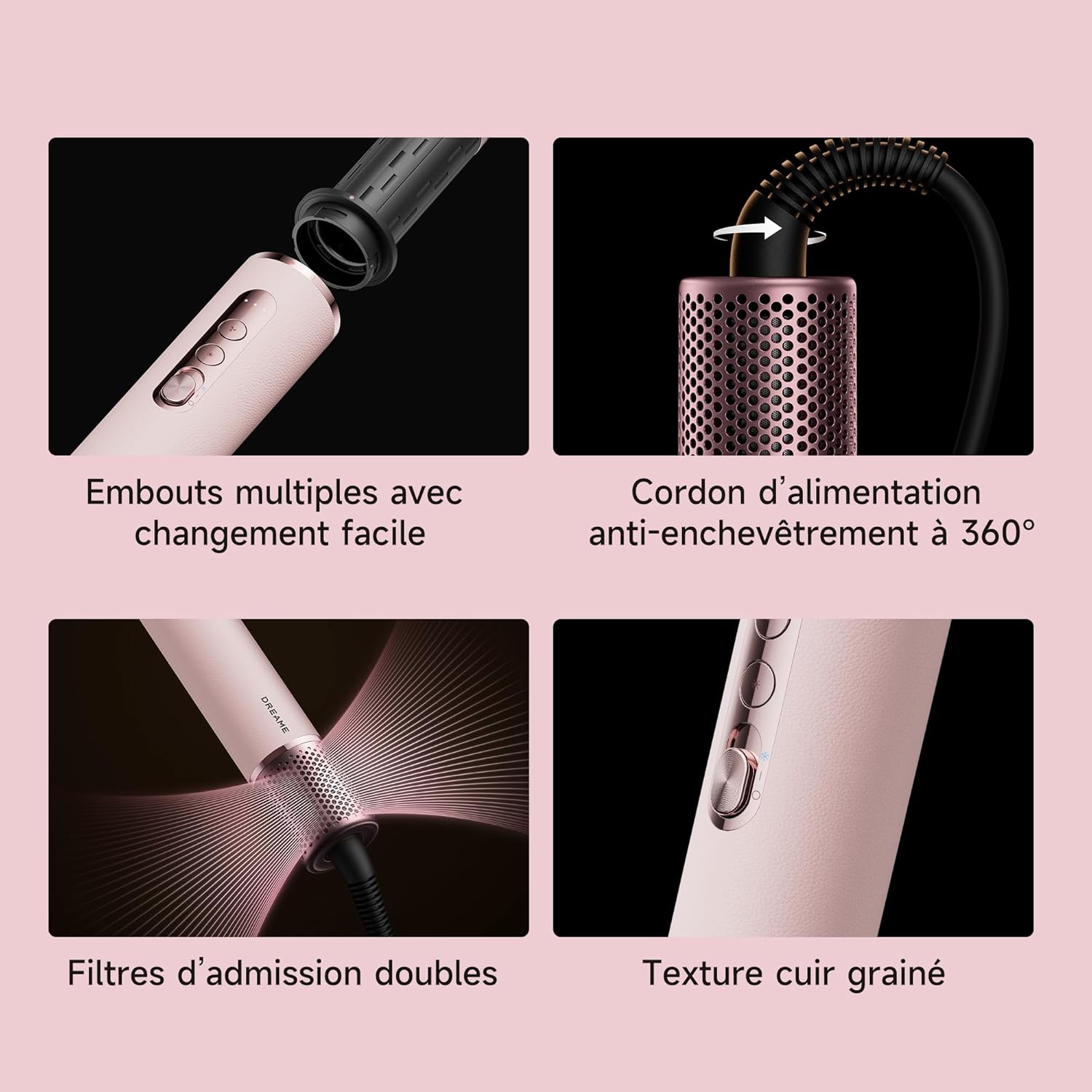 DREAME - AirStyle Era - multifonction 8-en-1 - séchage, lissage, volume, air froid