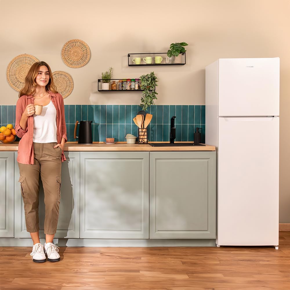 Cecotec - Bolero CoolMarket 2D 261 - 54x59,2x142,8 cm - 261 L, porte réversible, classe E