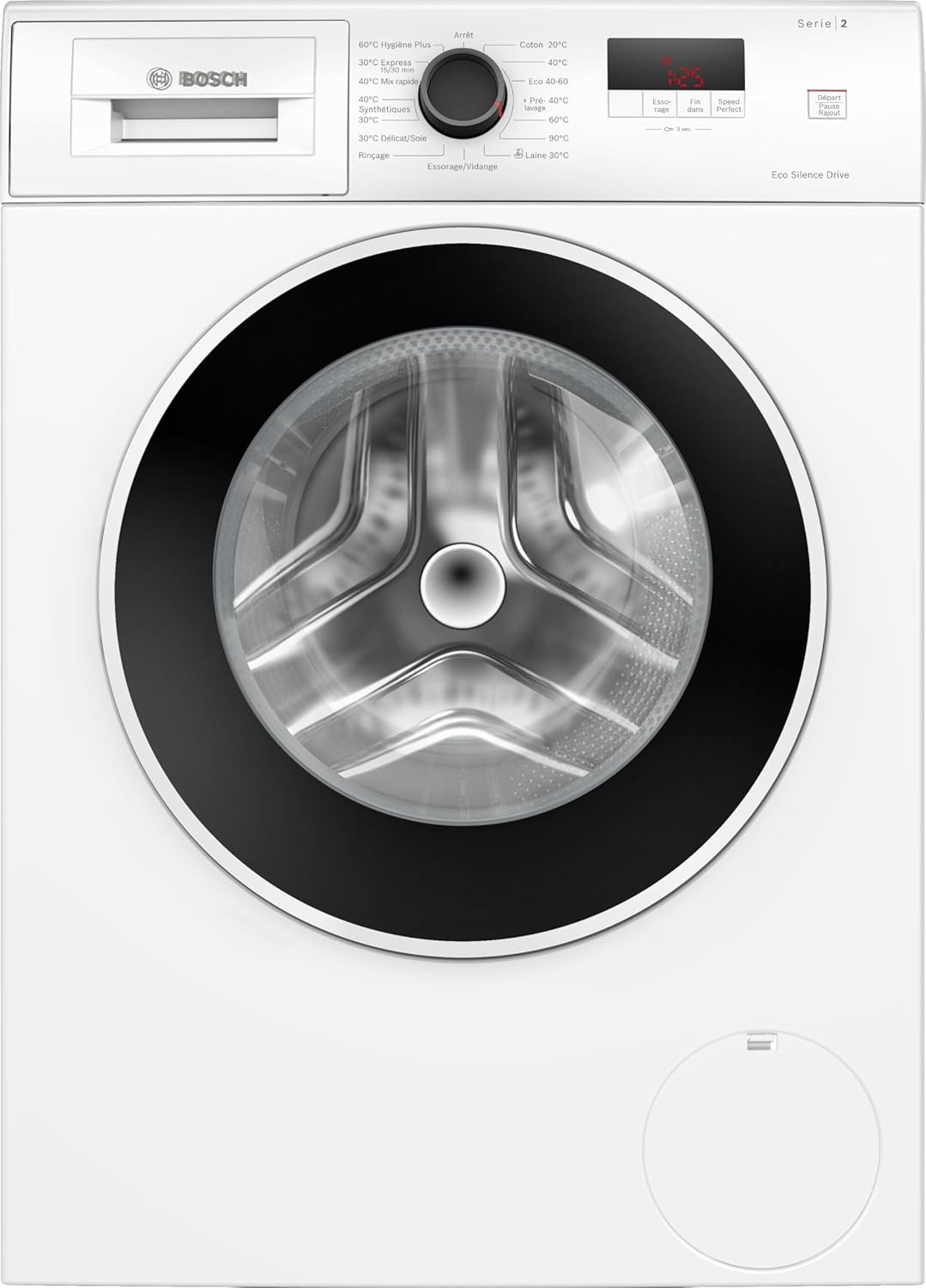 Bosch - Série 2 lave-linge 7kg 1400trs/min blanc compact WGE02405FR