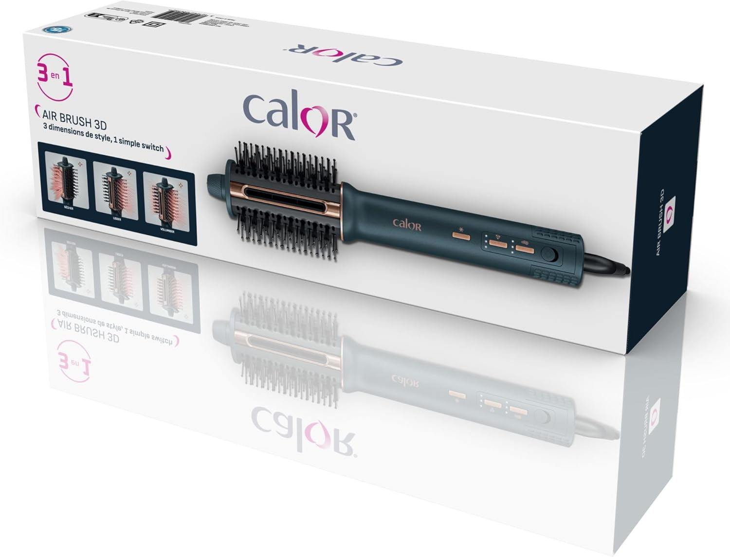 Calor - Air Brush 3D - Brosse 3-en-1 sèchage & lissage - UB9720C0