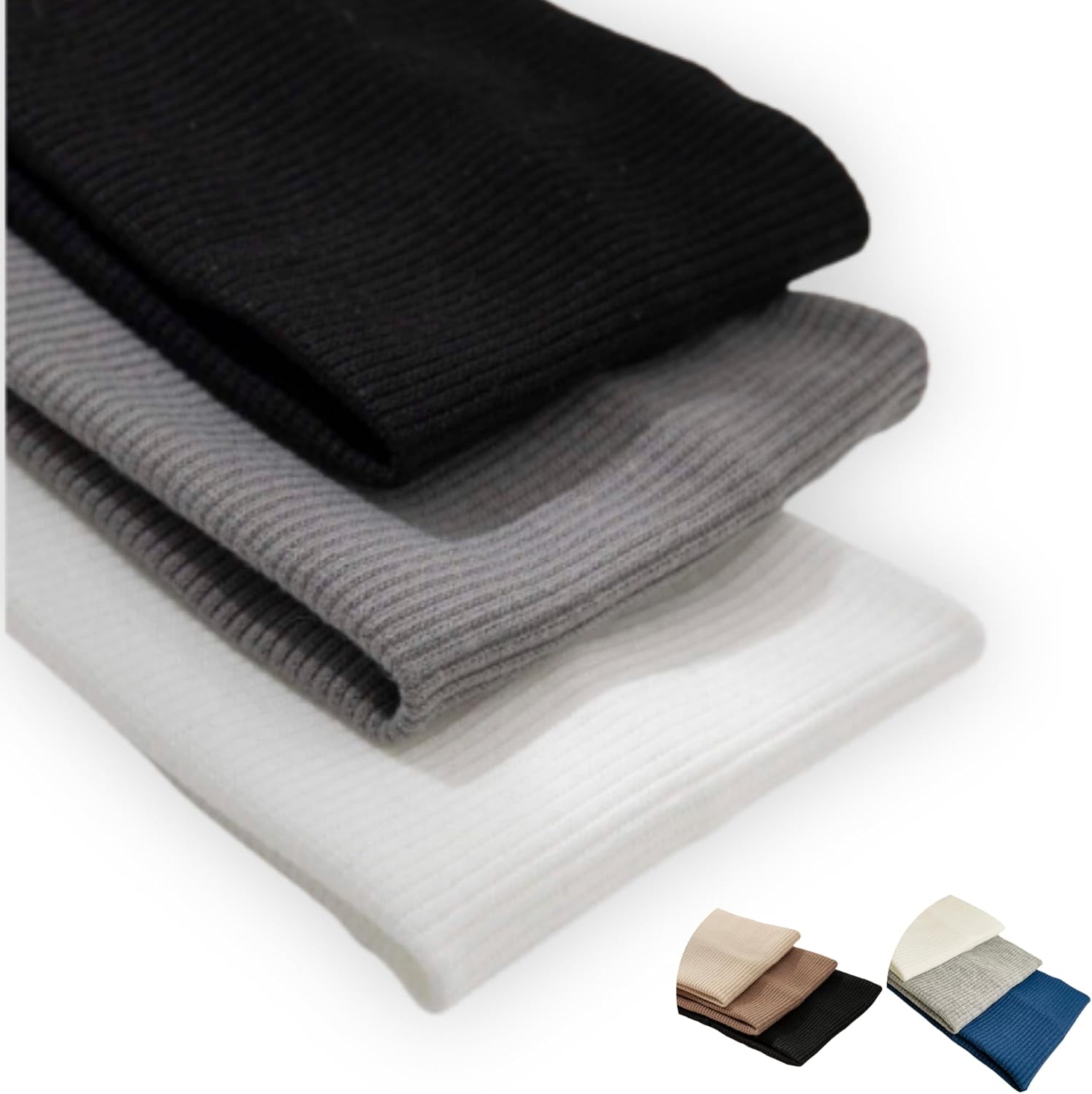 Bandeau cheveux élastique - 3pcs - antidérapant, respirant, sport, maquillage