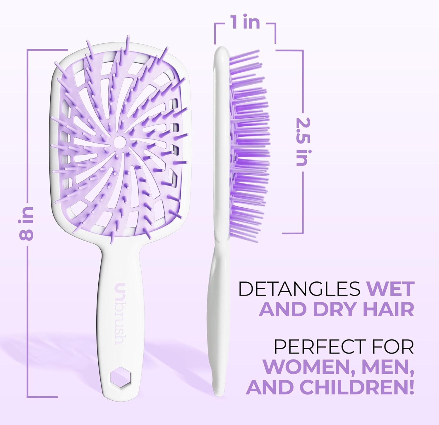 FHI Heat - UNbrush Plus - ultra légère, 84 poils UltraFlex, brosse démêlante antistatique