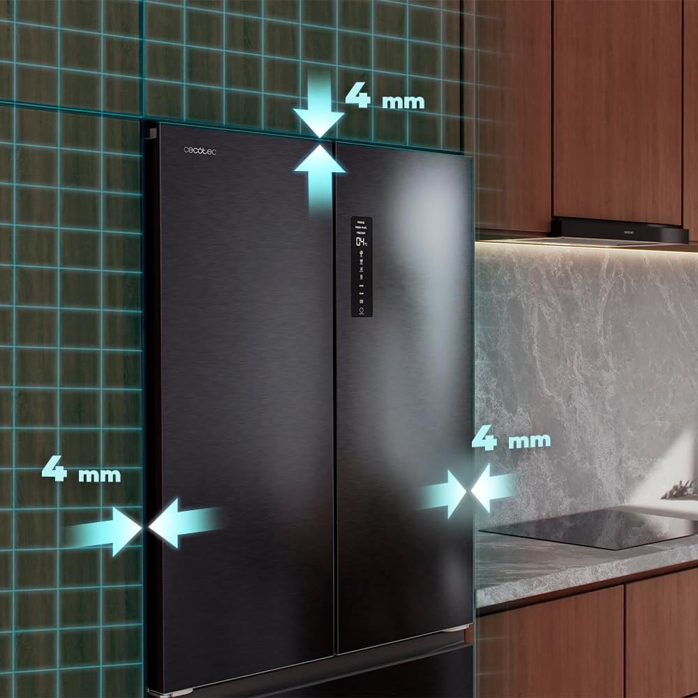 Cecotec - Bolero CoolMarket F2D - 189x83 cm - 458L, No Frost, Inverter, MetalFlexCooling, F2D458SBI