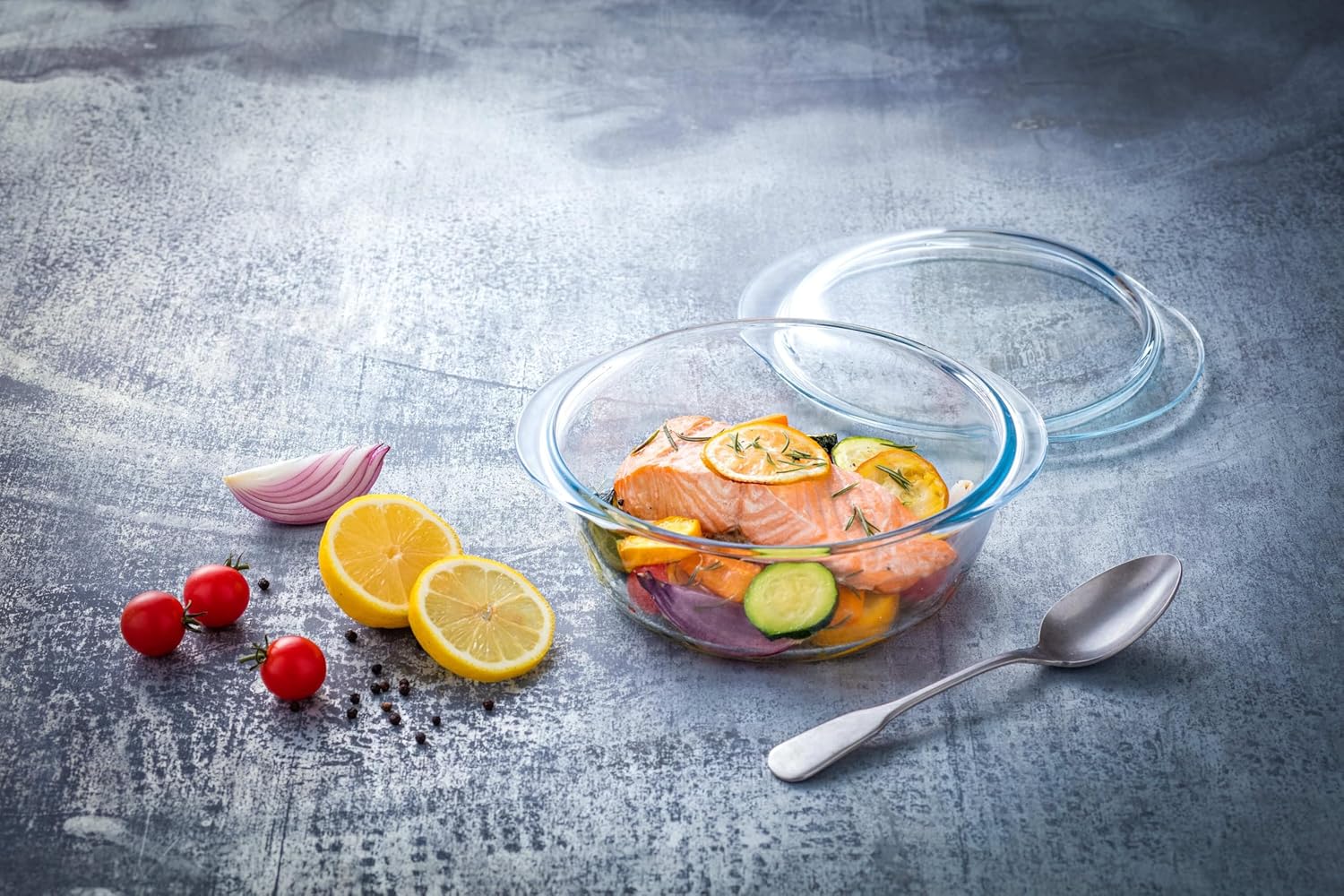 Pyrex - Cocotte ronde Classic - 2,1 L - compatible four et lave-vaisselle