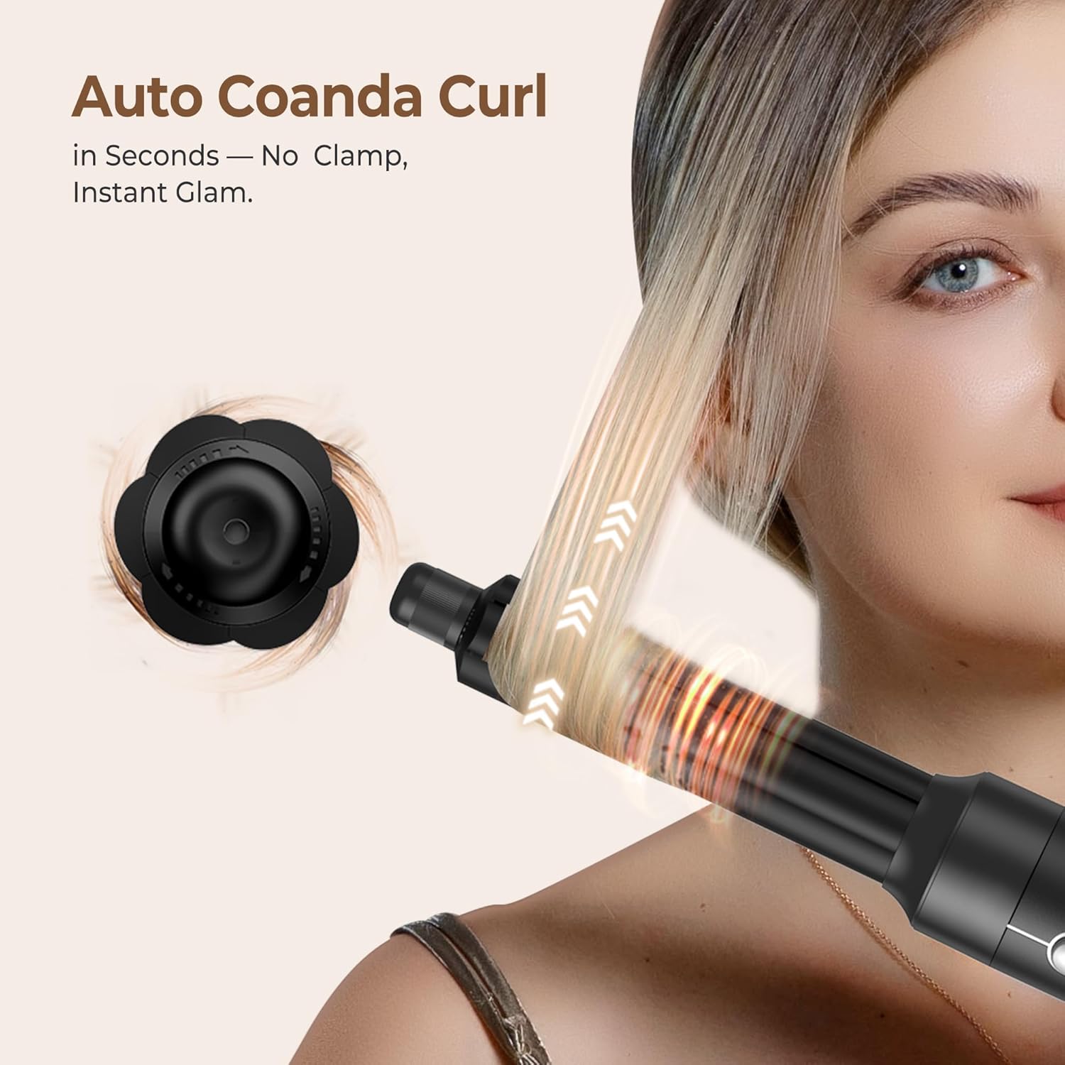 UKLISS - Air Styler 7 en 1 - multi-accessoires - brushing & boucleur