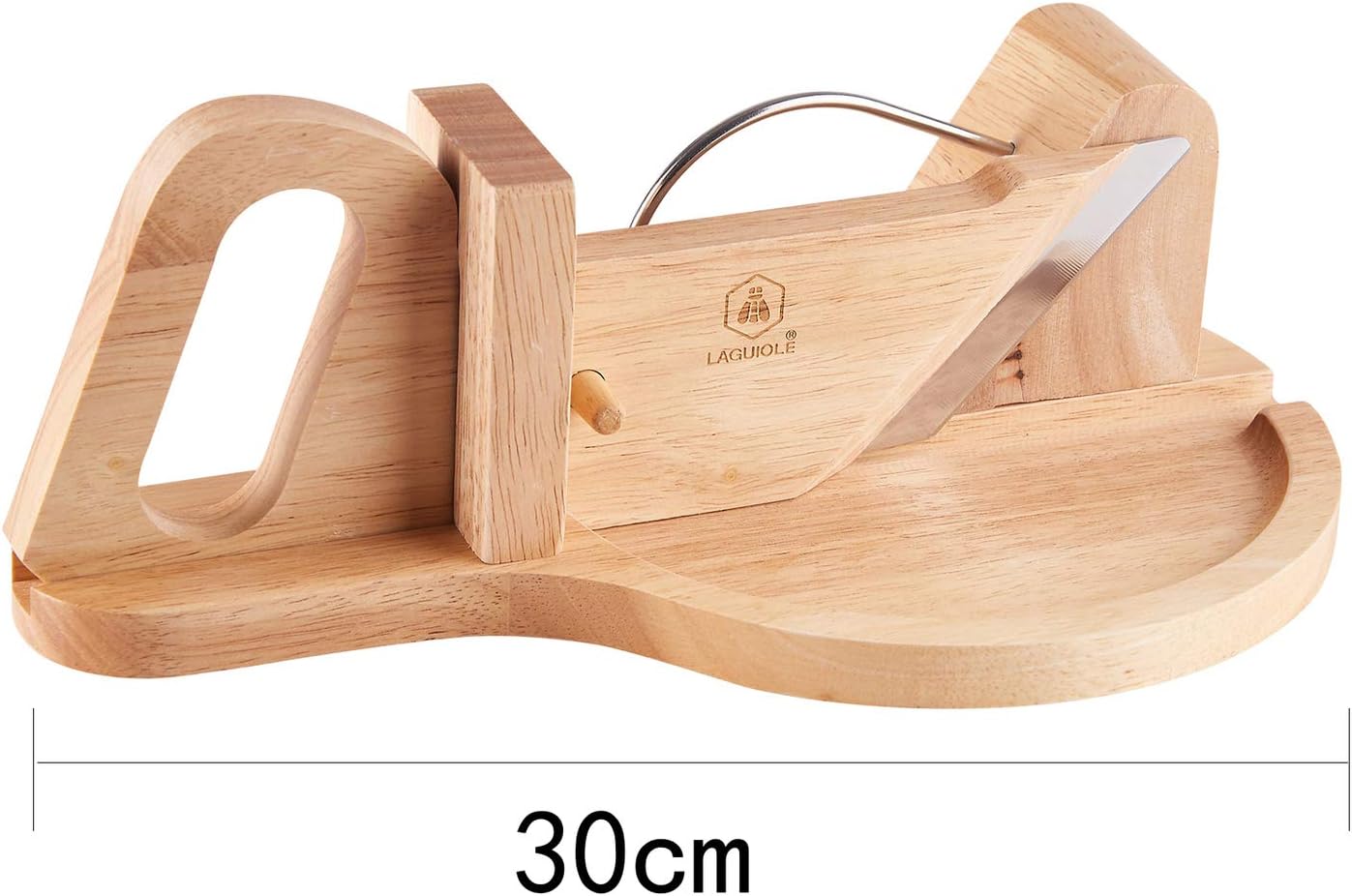 Laguiole - Trancheuse charcuterie compacte avec plateau bois, LAGUIOLE