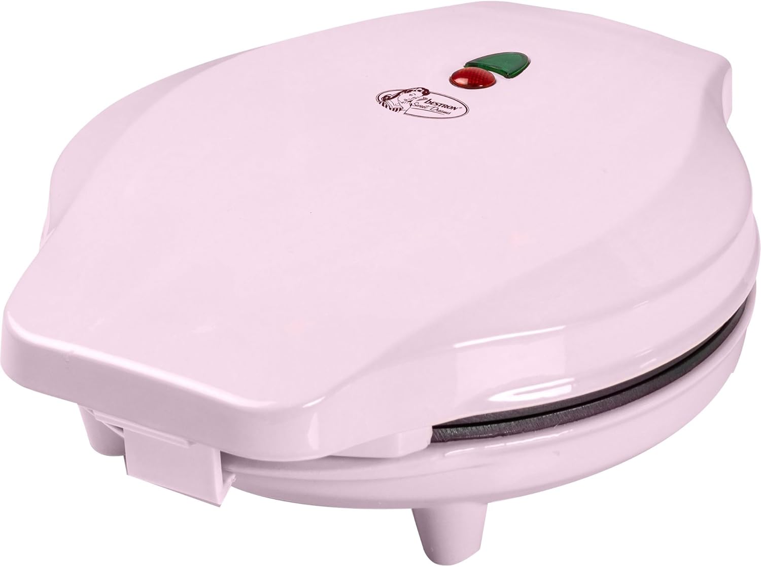 Bestron - gaufrier Bubble Rose - 700W - antiadhésif, feu signal
