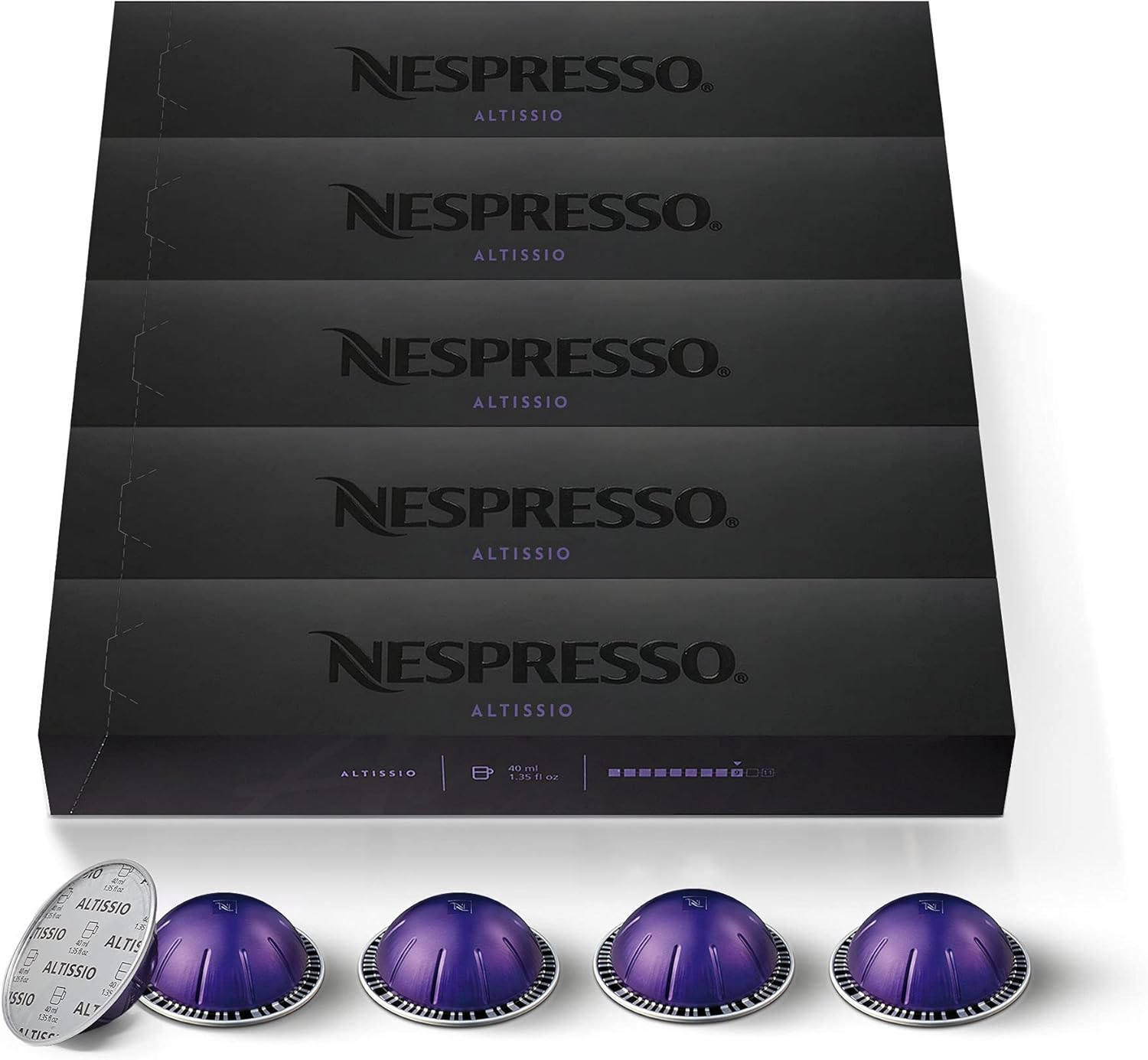 Nespresso - Vertuo Altissio - 40 ml - Espresso, Intensité 9, 50 capsules