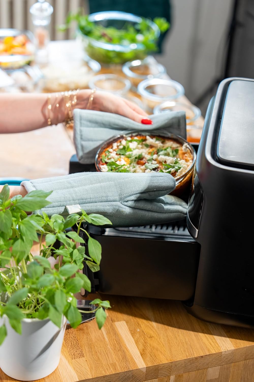 Pyrex - Ideal Airfryer - 20x17 cm - verre borosilicate, four, micro-ondes