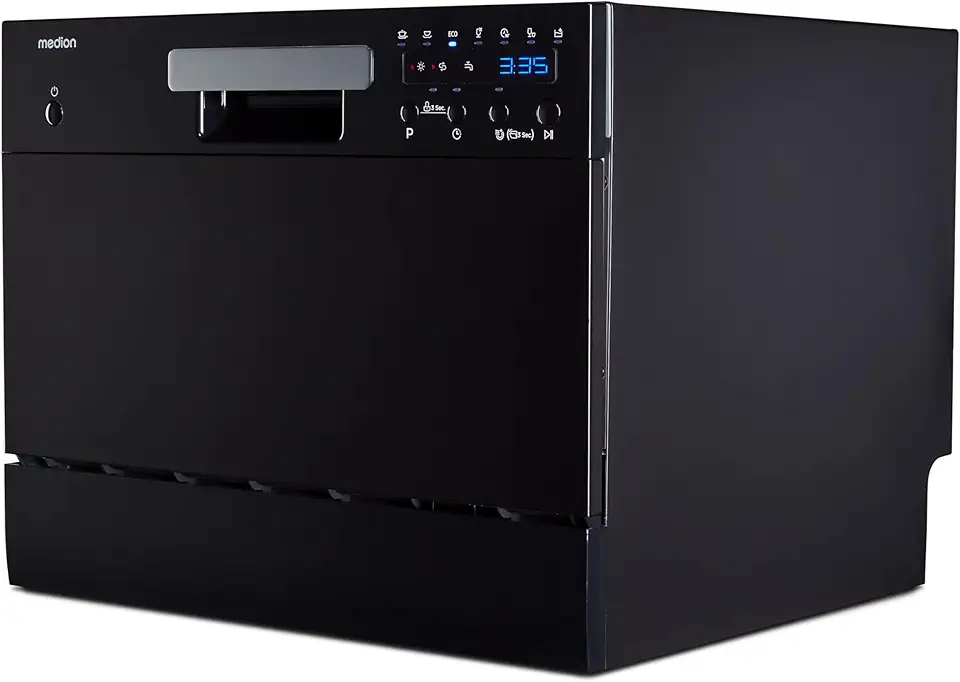 Medion - lave-vaisselle compact 6 couverts, 7 programmes, LED, 47 dB - MD37496