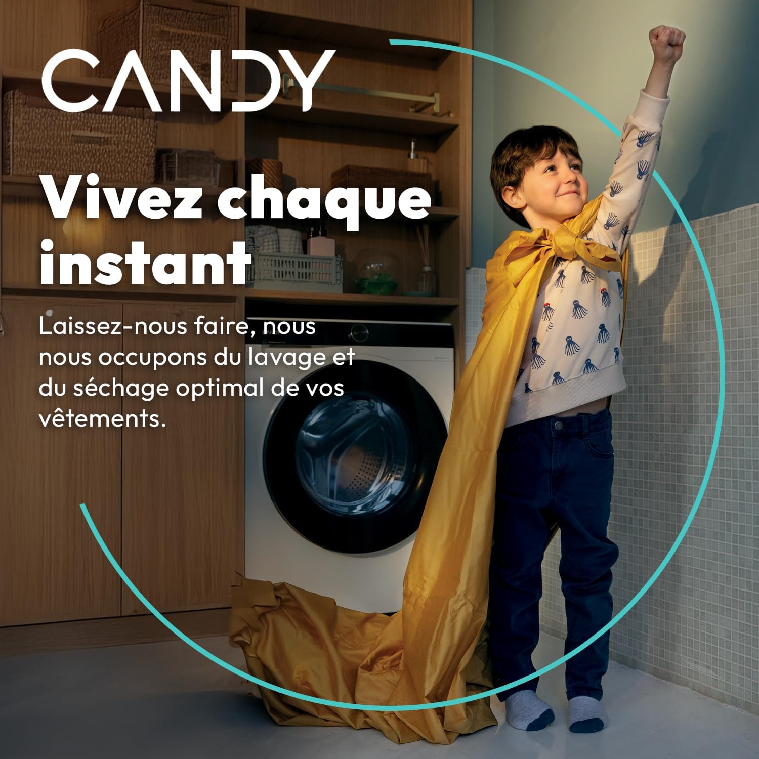 Candy - sèche-linge série CSE, 8kg, pompe à chaleur, NFC, 85x59,6x58,5cm, CSE H8A1LE-S