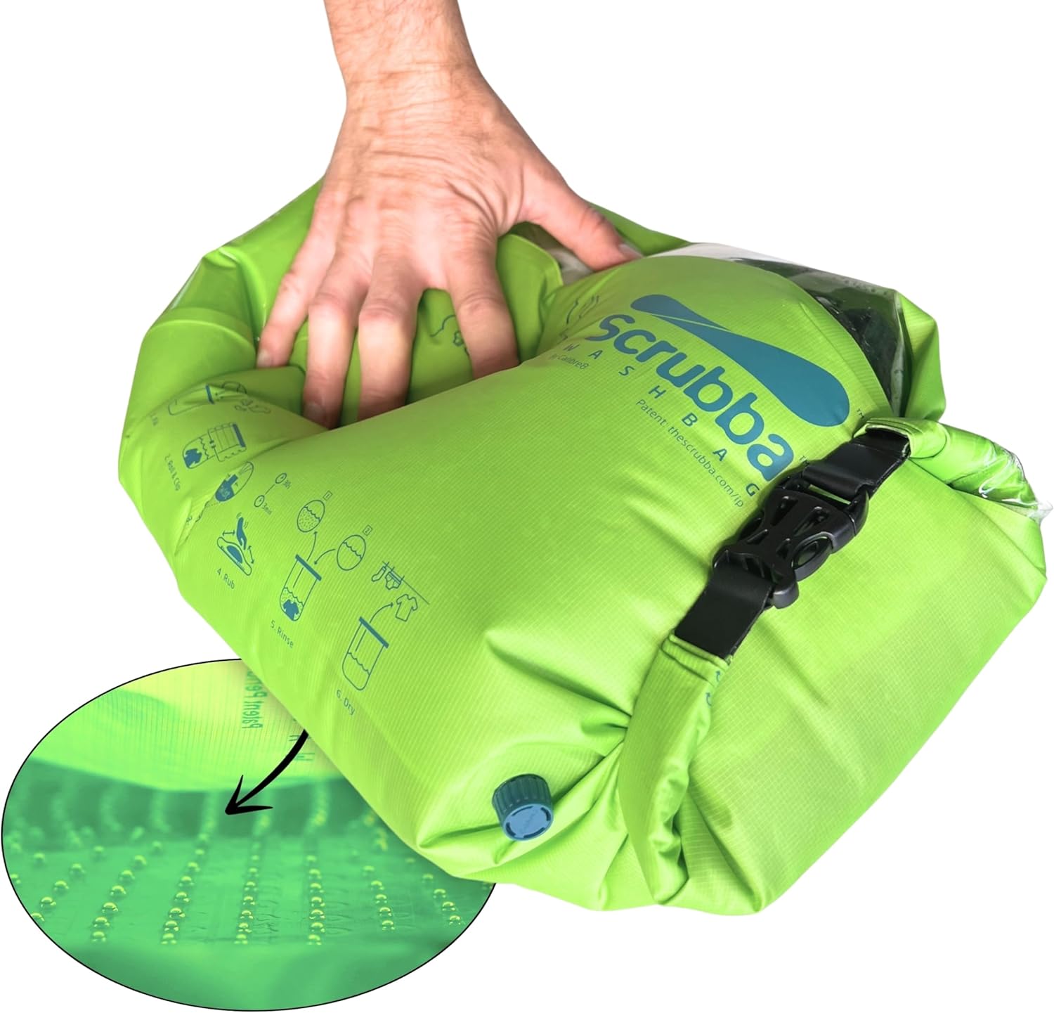 Scrubba - Sac Lave-Linge Portatif 2.0 - étanche, essorage compact, voyage