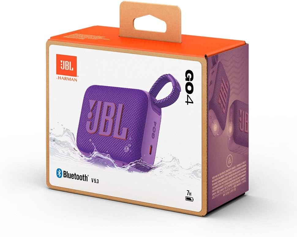 JBL - GO 4 - ultra-portable - son puissant, basses, 7h, IP67