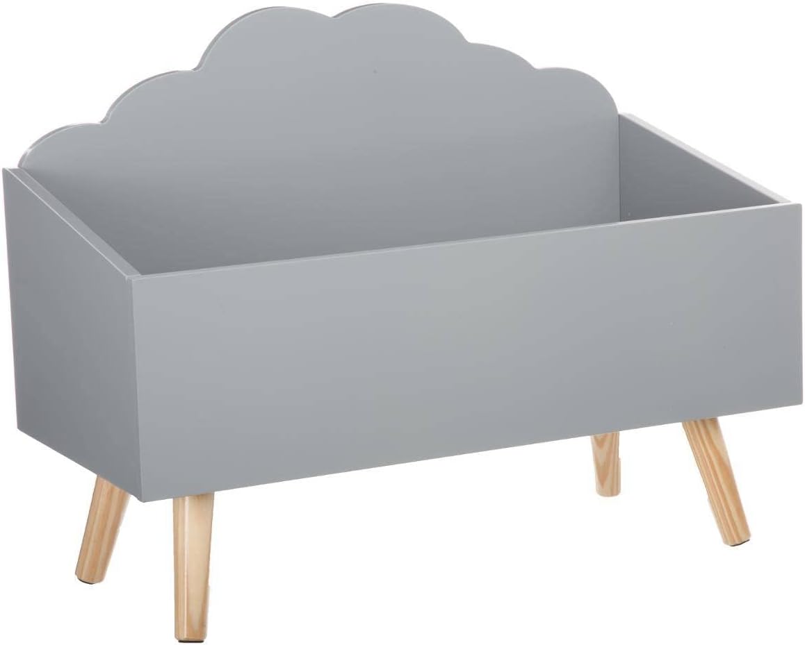 Atmosphera - Coffre Nuage Gris - rangement pratique enfant 60x30x35 cm