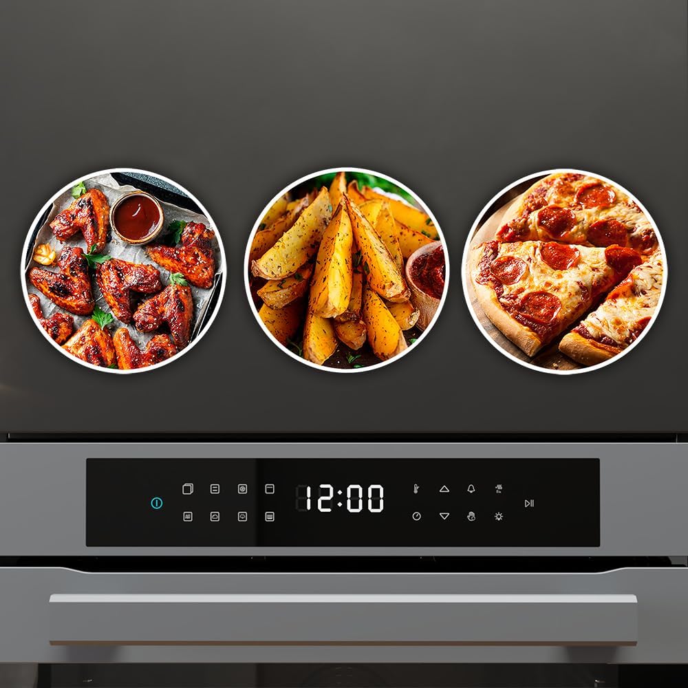 Cecotec - Four encastrable 60cm, 81L, pyrolyse, airfryer, P506000