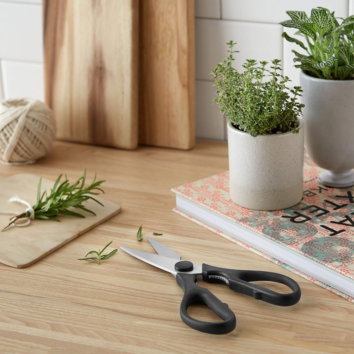 Amazon Basics - Inox série cuisine - 8 pouces - ciseaux multiusage robustes