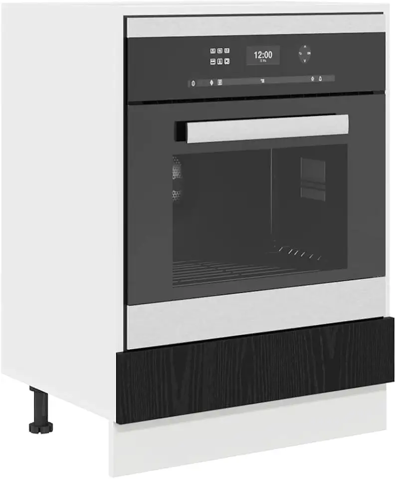 vidaXL - Armoire de four murale - 60x46x81,5cm - chêne noir, gain de place