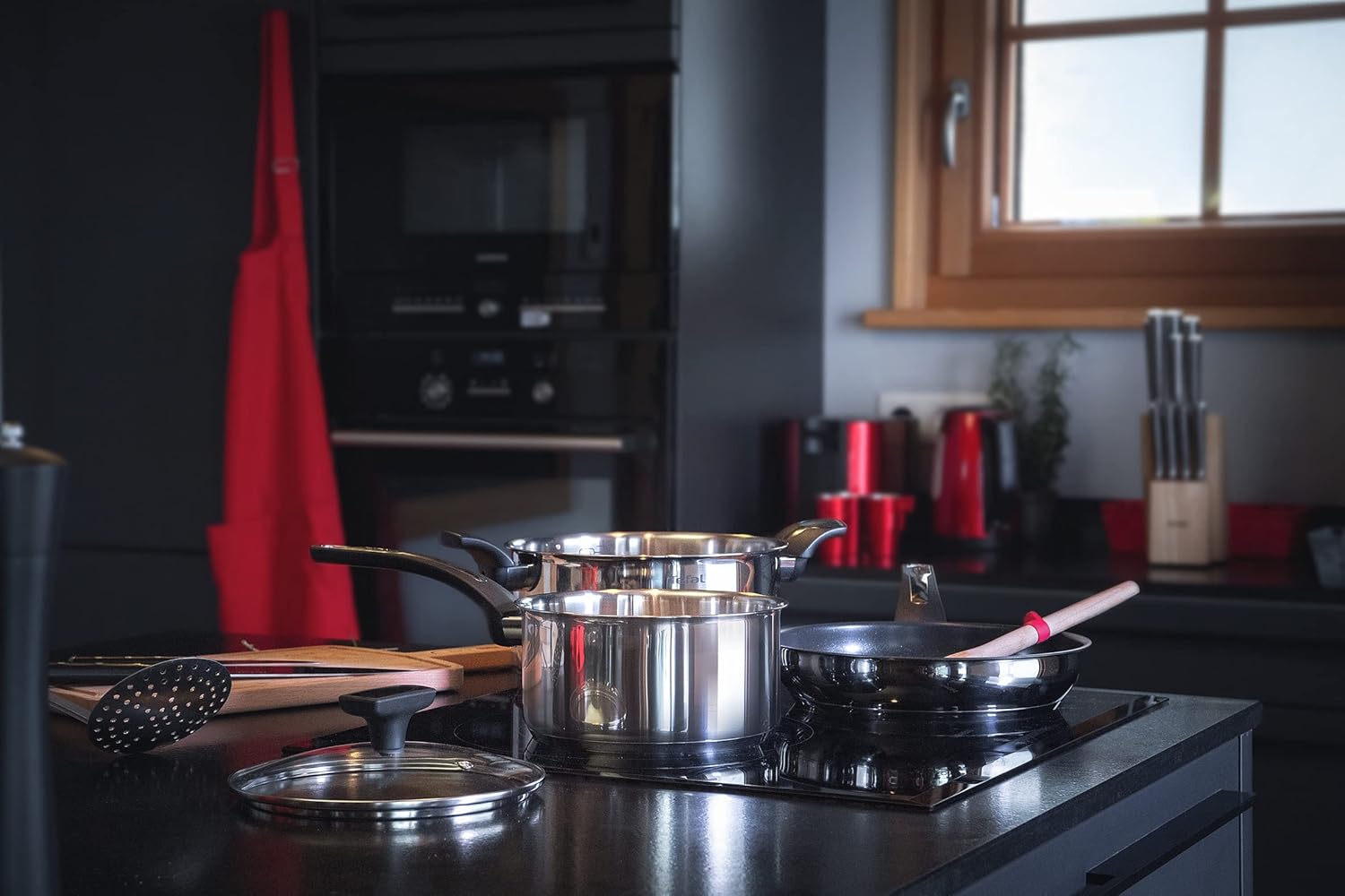 Tefal - Emotion batterie de cuisine - 5 pièces inox induction - E300S544