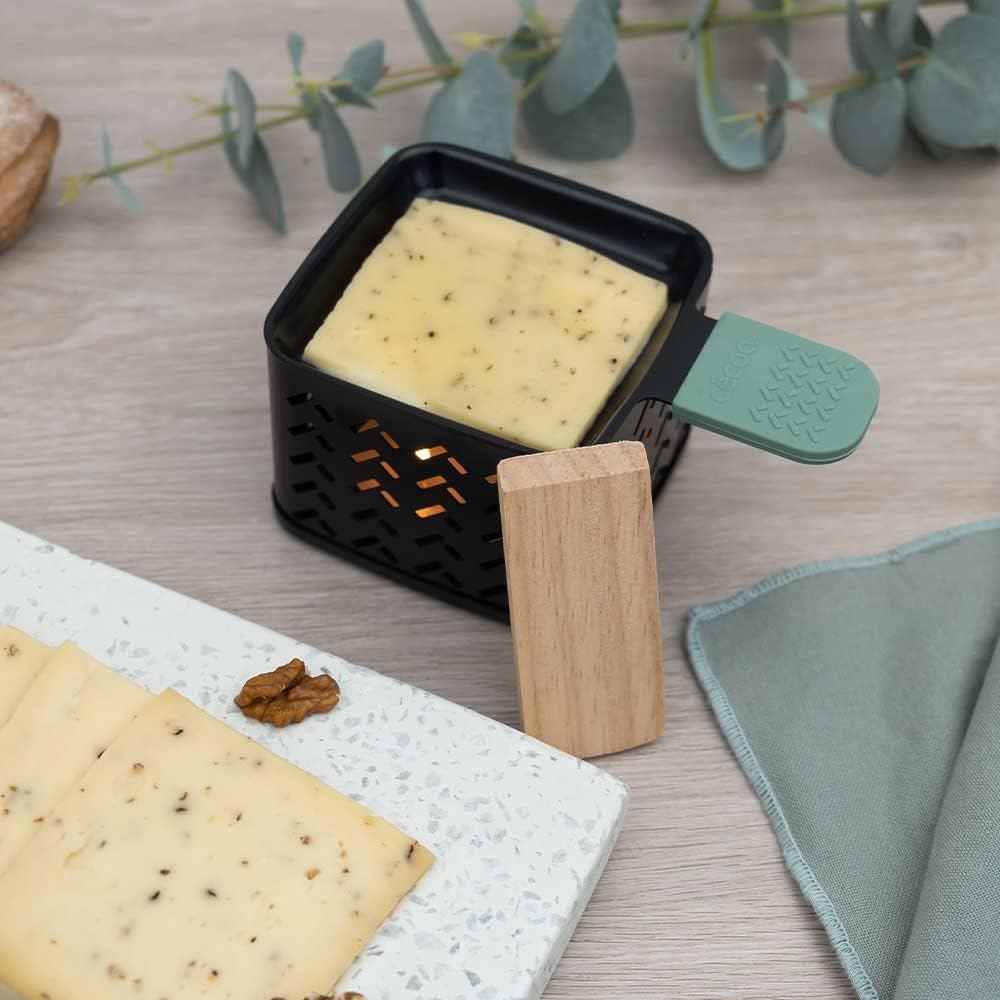 CÉCOA - Cheese’Up lot de 2 raclettes à bougie - compact - sans électricité