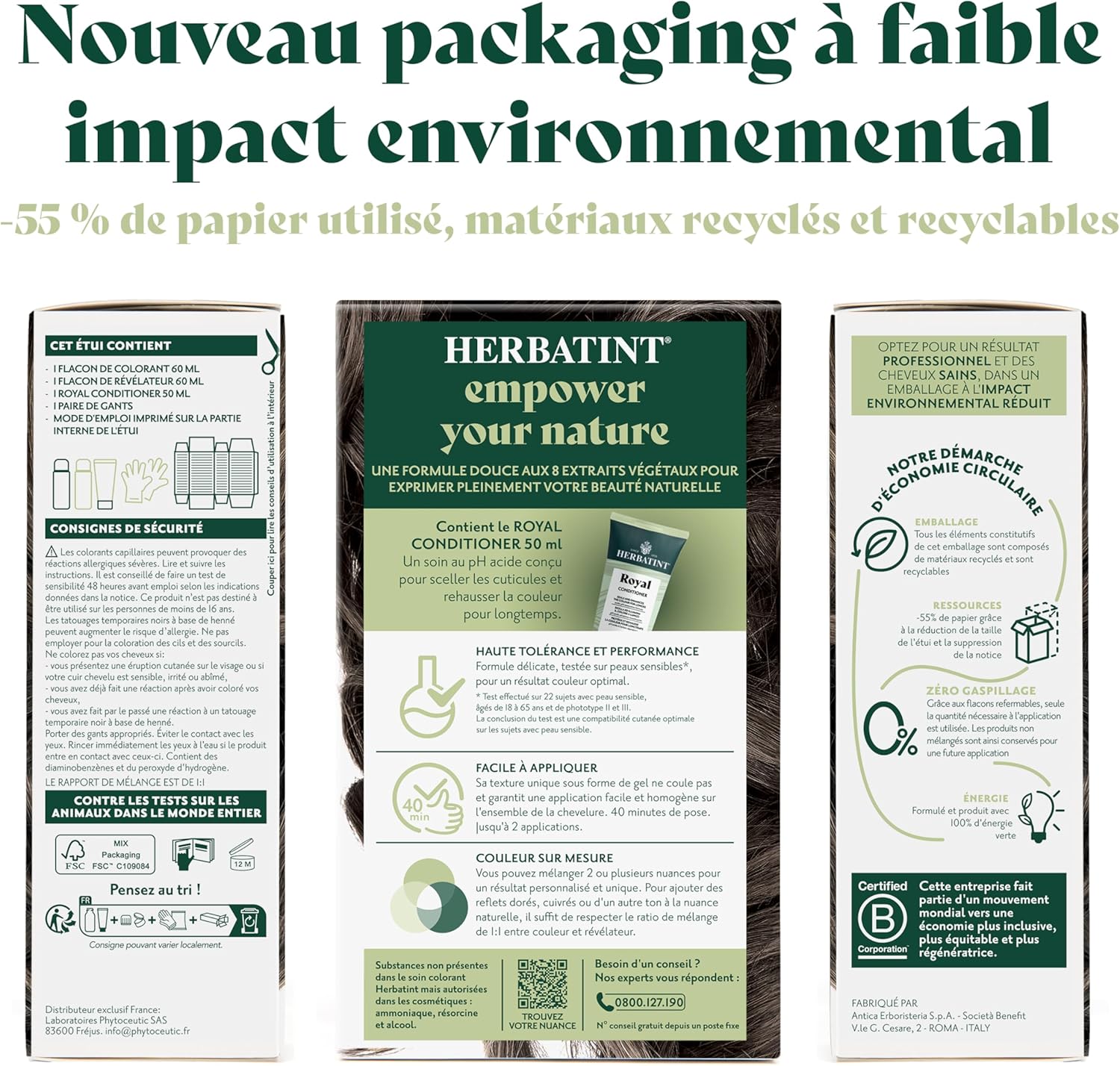 Herbatint - Soin Colorant Cheveux, 170ml, Sans Ammoniaque, 6C