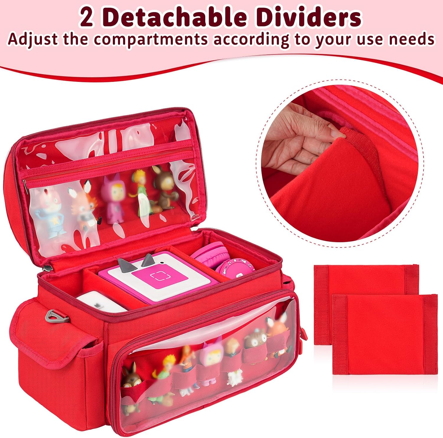 Étui de transport - pour Toniebox 1/2 - rangement figurines, casque