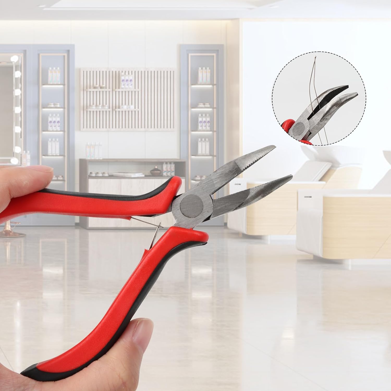 Kit d'outils pour extensions de cheveux, 500 micro anneaux, 5mm, accessoires essentiels pour pose et retrait