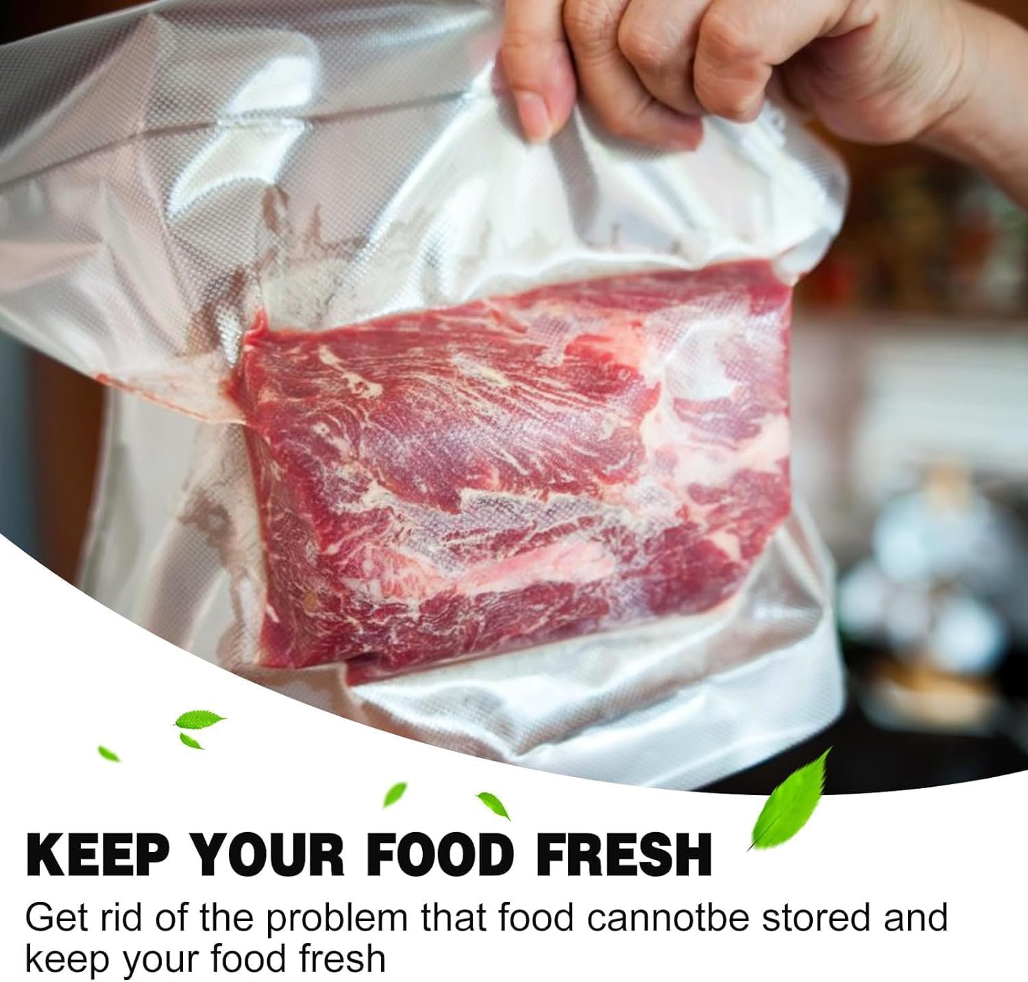 Machine sous vide alimentaire 5 en 1, 100 sacs inclus, mode sec/humide