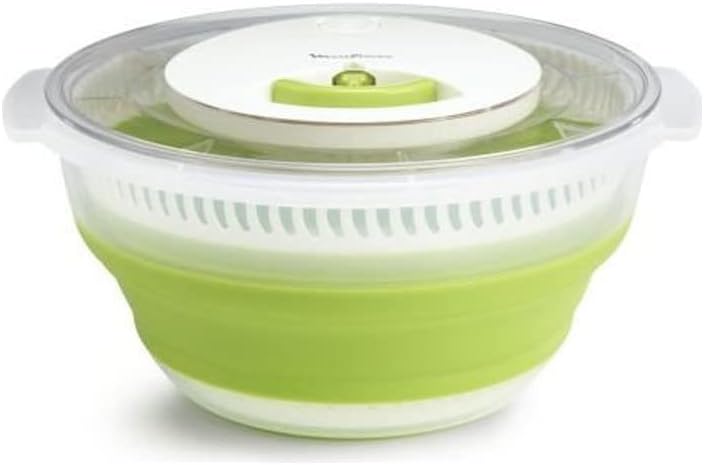 Moulinex - essoreuse à salade rétractable 4L - compacte, verte