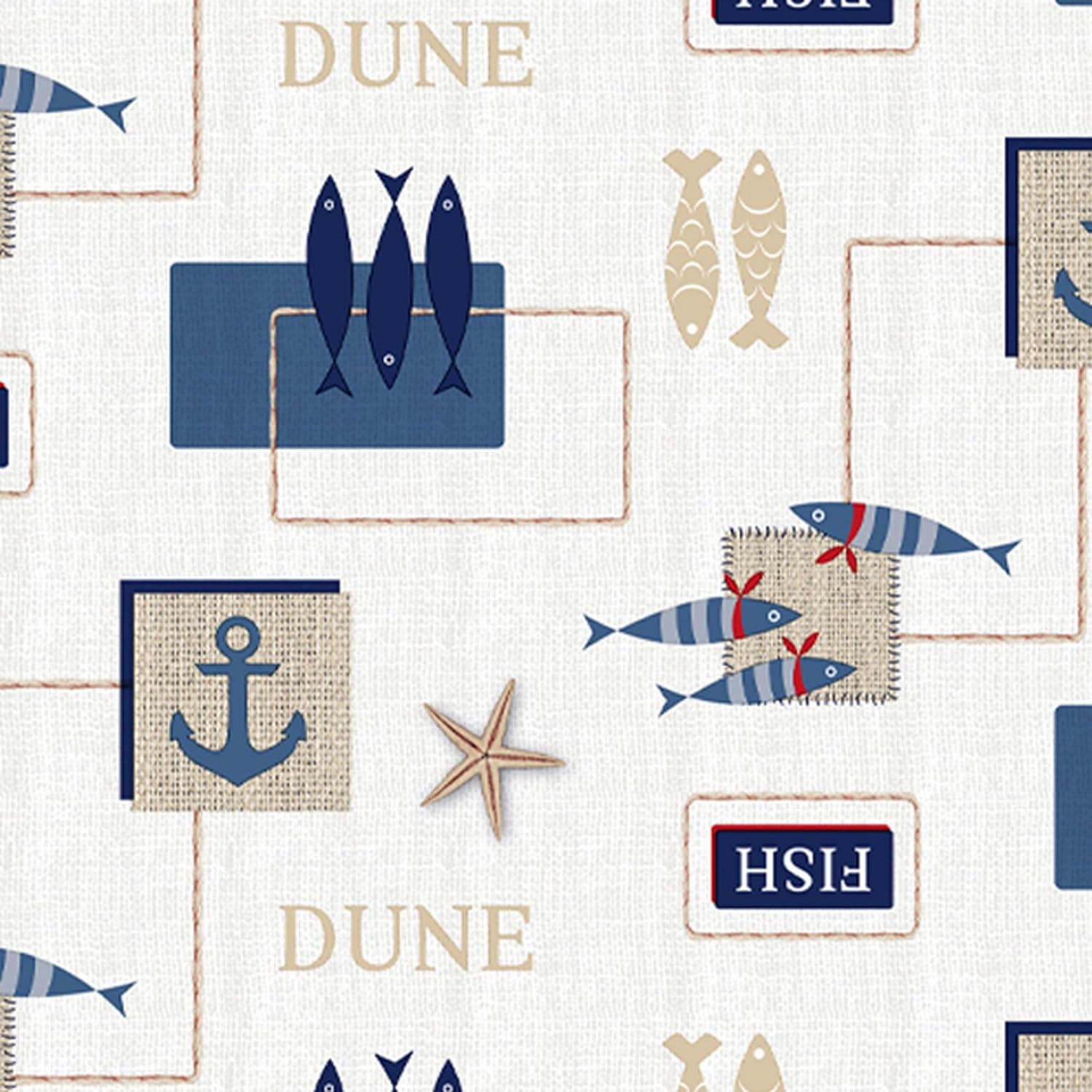 Nappe en toile cirée - rectangulaire 250x140 cm - imperméable, anti-taches, facile à entretenir, style bleu