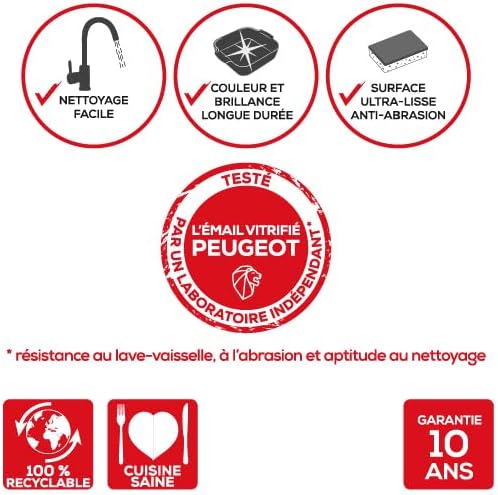 Peugeot - Plat four céramique 32x21,7x7,2 cm, 2,7L, 10 ans