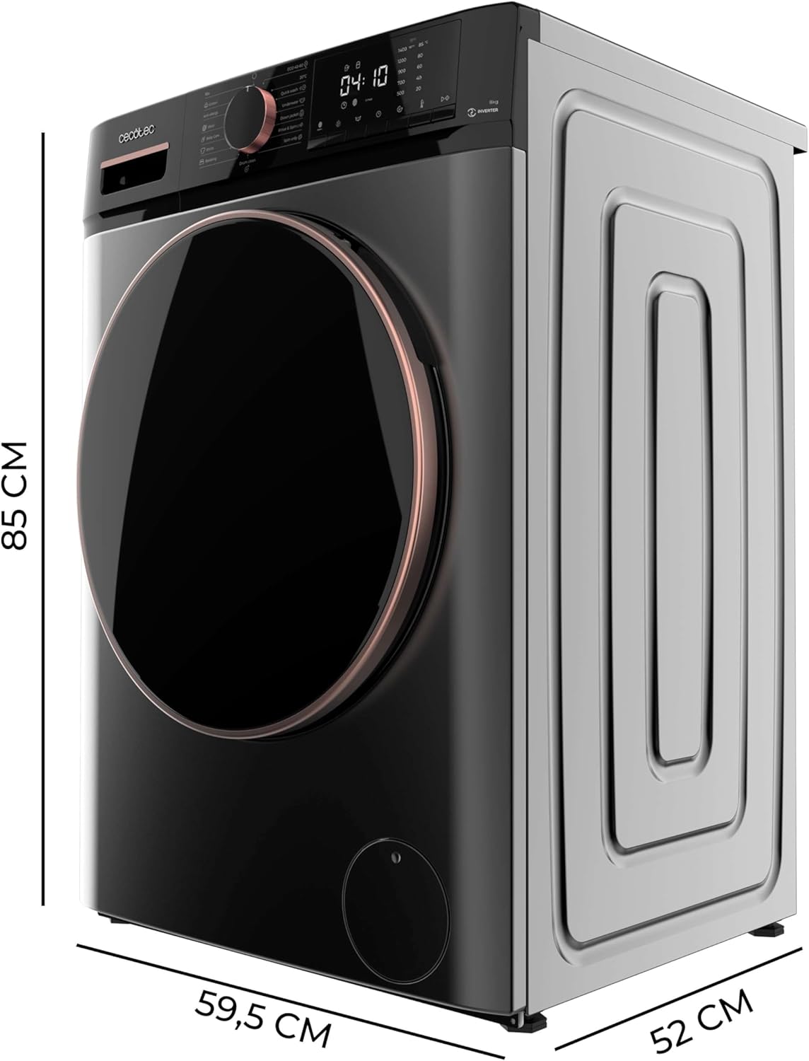 Cecotec - Bolero DressCode série - 8kg, 1400tr/min, vapeur, Inverter - 8610