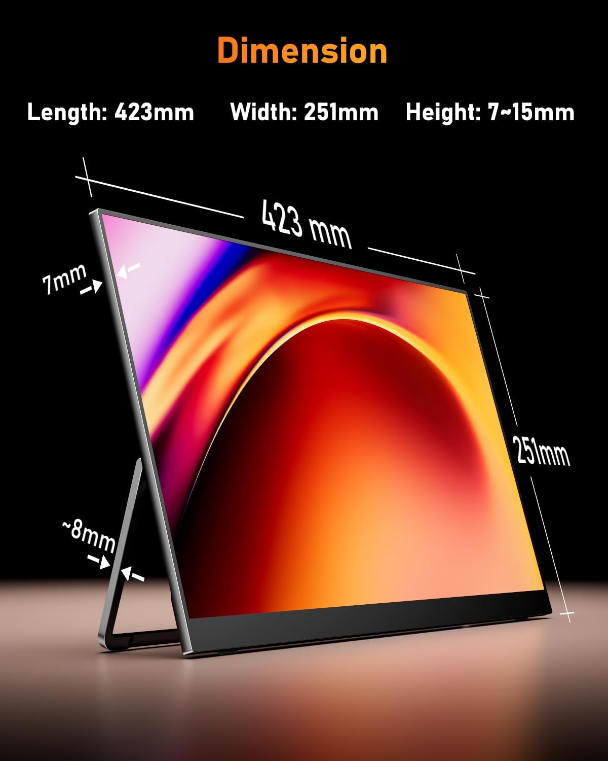 Yodoit - écran portable 18,5